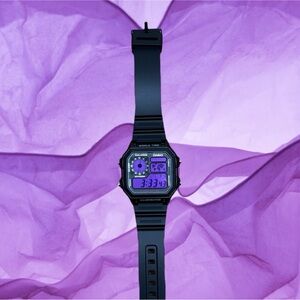 Custom Casio AE1200 Modified Casino Royale Code Violet Brand New Modded Colored